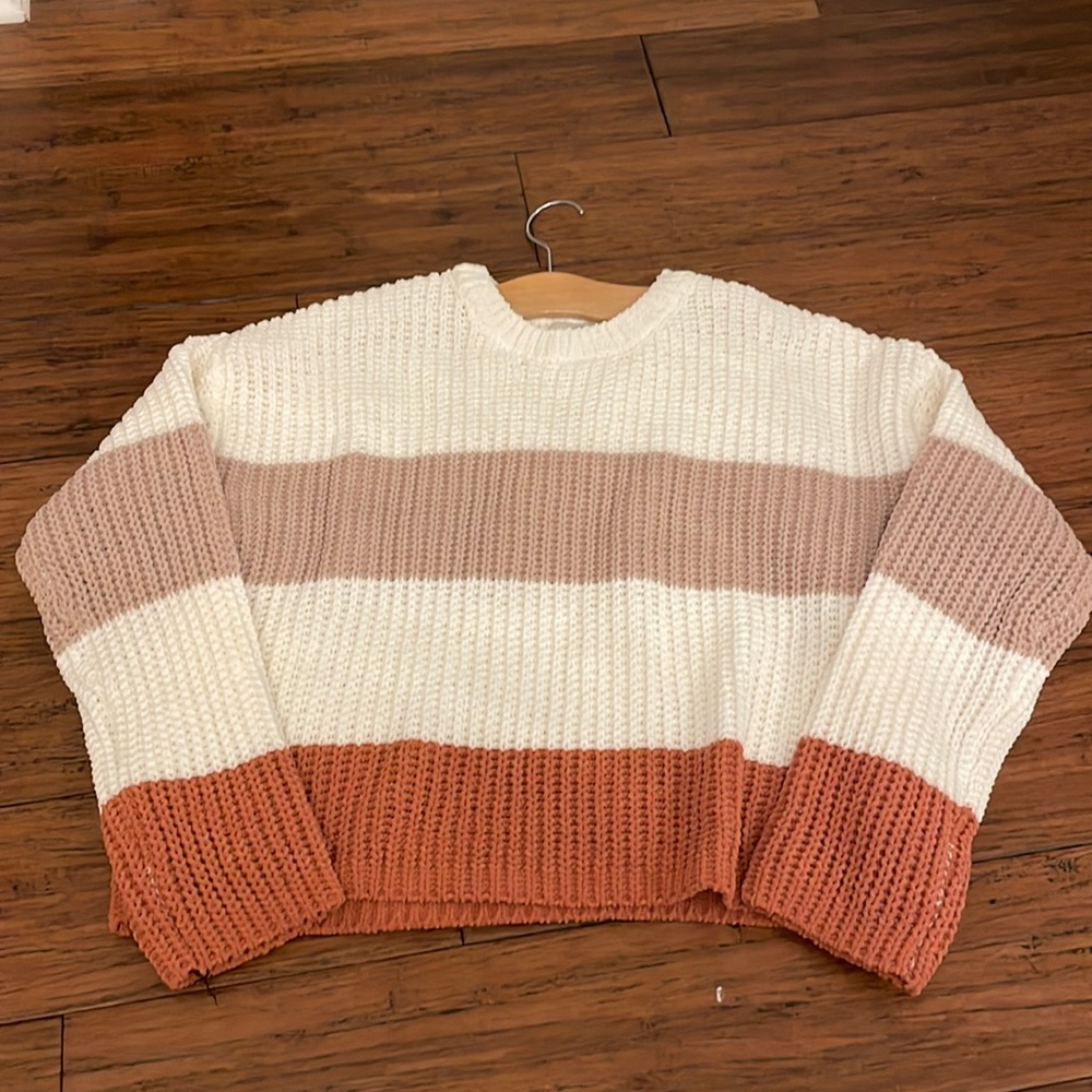 Francesca’s Color Block sweater- NWT